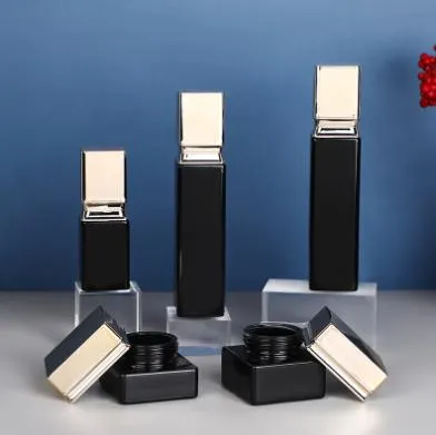 Anpassbare Lotion-Glasflasche, Cremeglas, Kosmetikset, Kosmetikverpackung