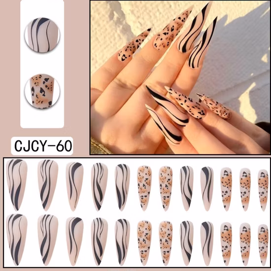 Hochwertige Press on Nails Nail Art Fake Nails 12/24/30PCS Falsche Nägel