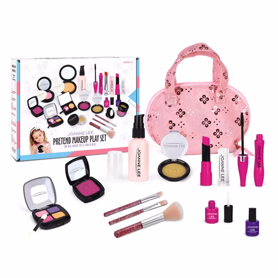 Emulational Kosmetik-Set, Make-up-Spielzeug, Mädchen-Spielhaus, Rollenspiel-Spielzeug, Emulational Make-up-Set, Kinderspielzeug für Mädchen, Kinder-Make-up-Set